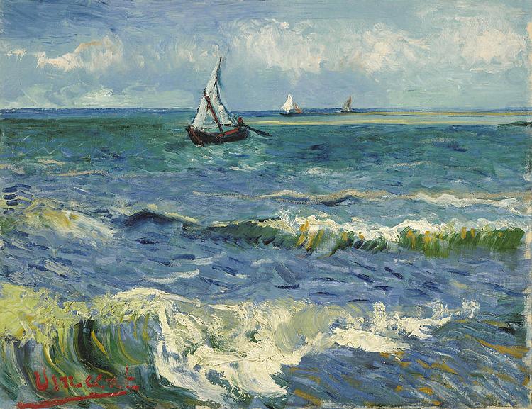 Vincent Van Gogh Zeegezicht bij Les Saintes-Maries-de-la-Mer china oil painting image